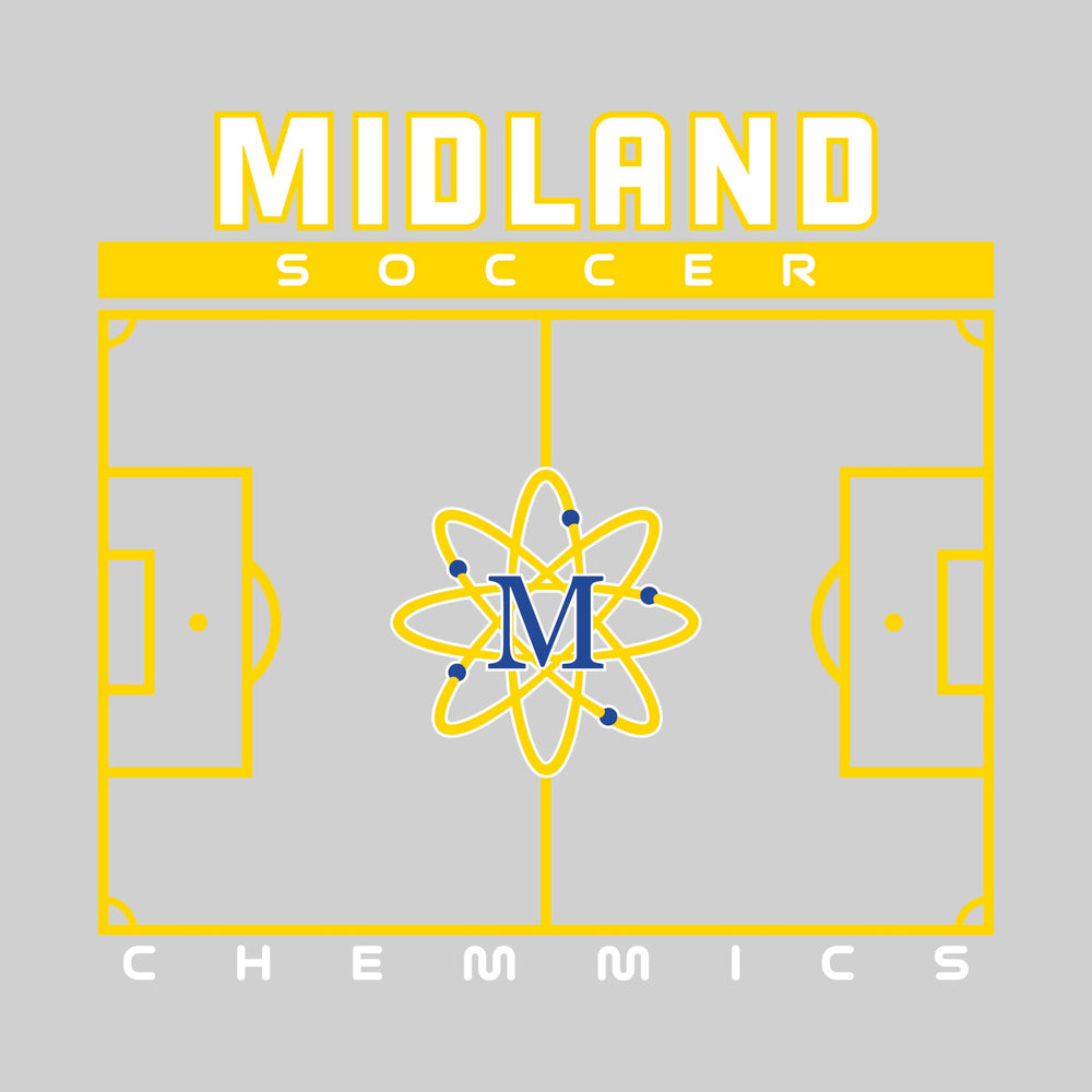 Midland Chemics - Soccer - Pitch Lines with School Name & Mascot