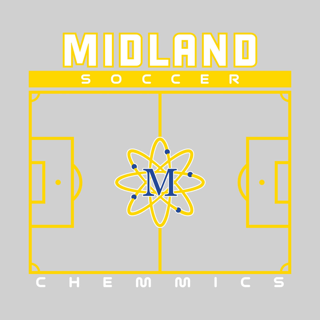 Midland Chemics - Soccer - Pitch Lines with School Name &amp; Mascot