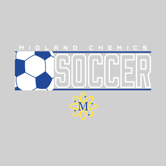 Midland Chemics - Soccer - School Name with Squared Soccer Ball &amp; Mascot
