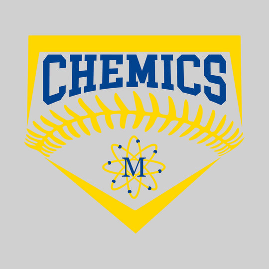 Midland Chemics - Softball - Home Plate with Stitches & Mascot