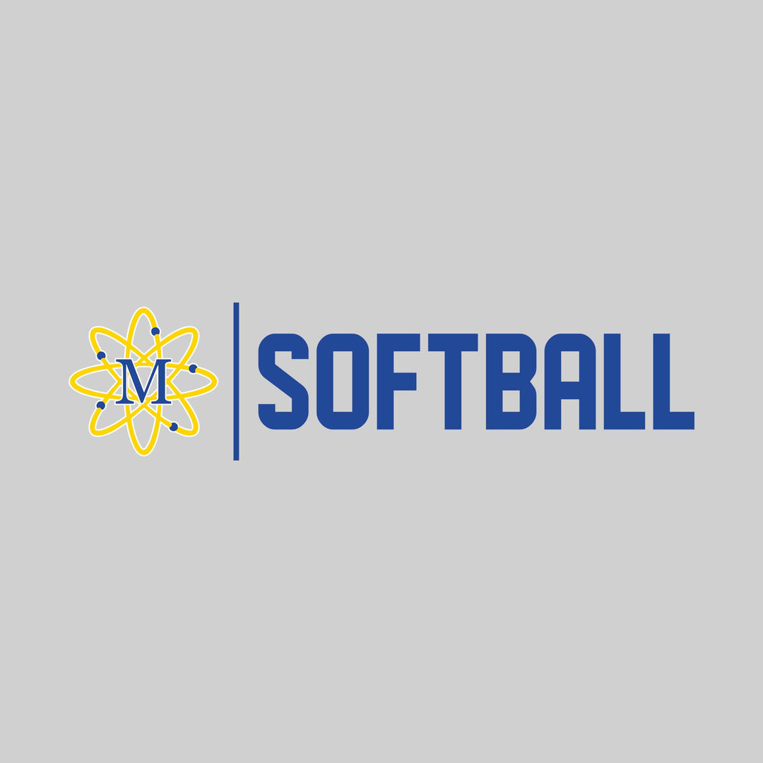 Midland Chemics - Softball - Mascot with Divider &amp; Softball Text