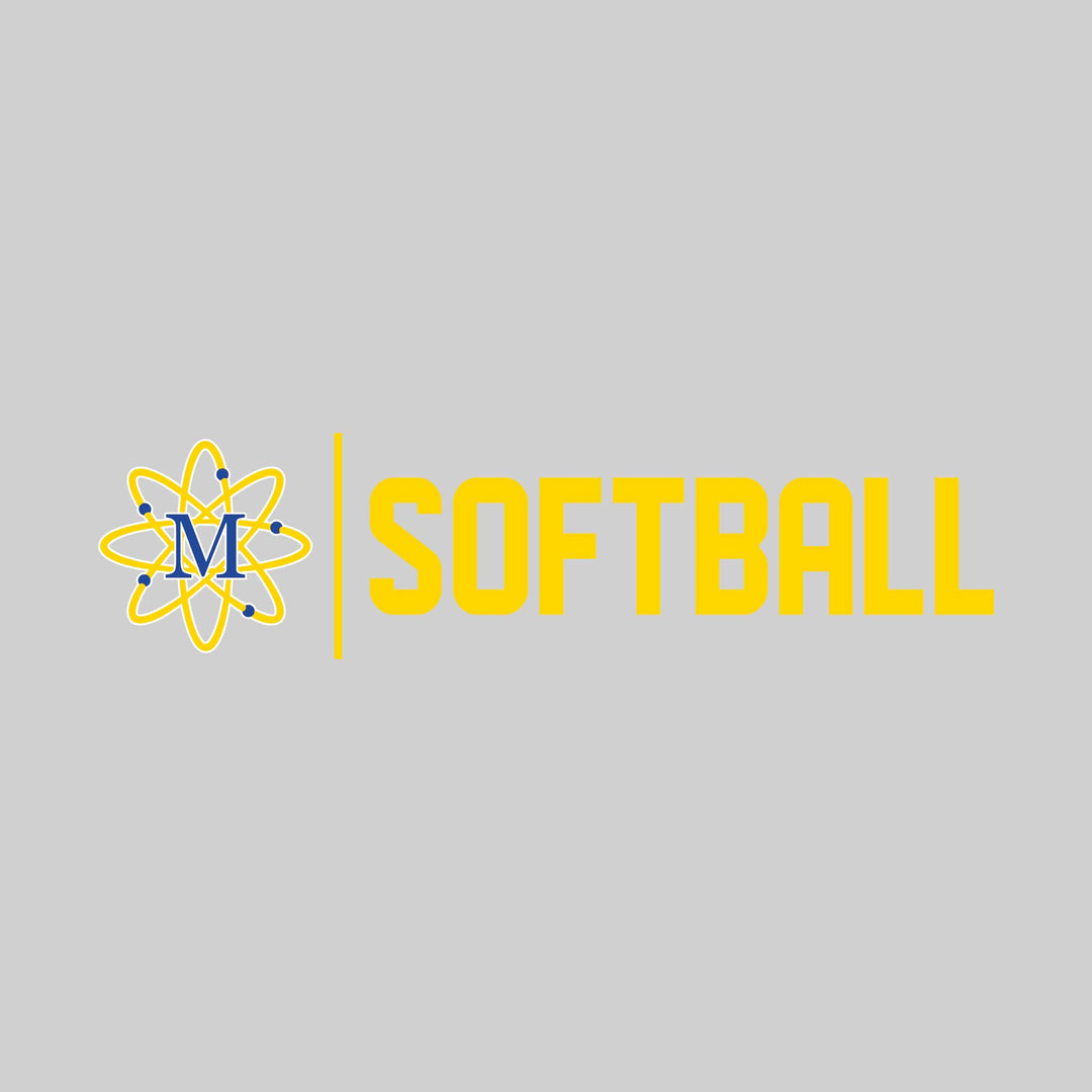 Midland Chemics - Softball - Mascot with Divider &amp; Softball Text