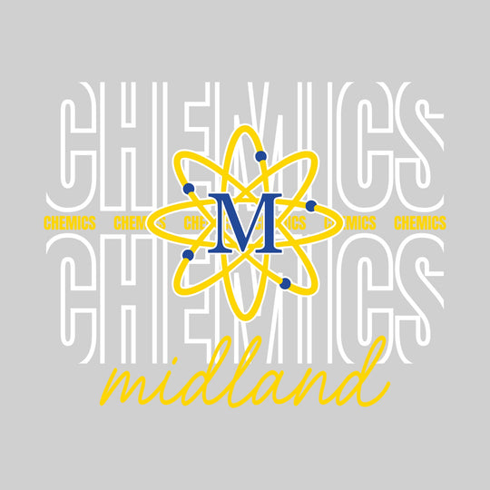 Midland Chemics - Spirit Wear - Outlined Chemics with Cursive