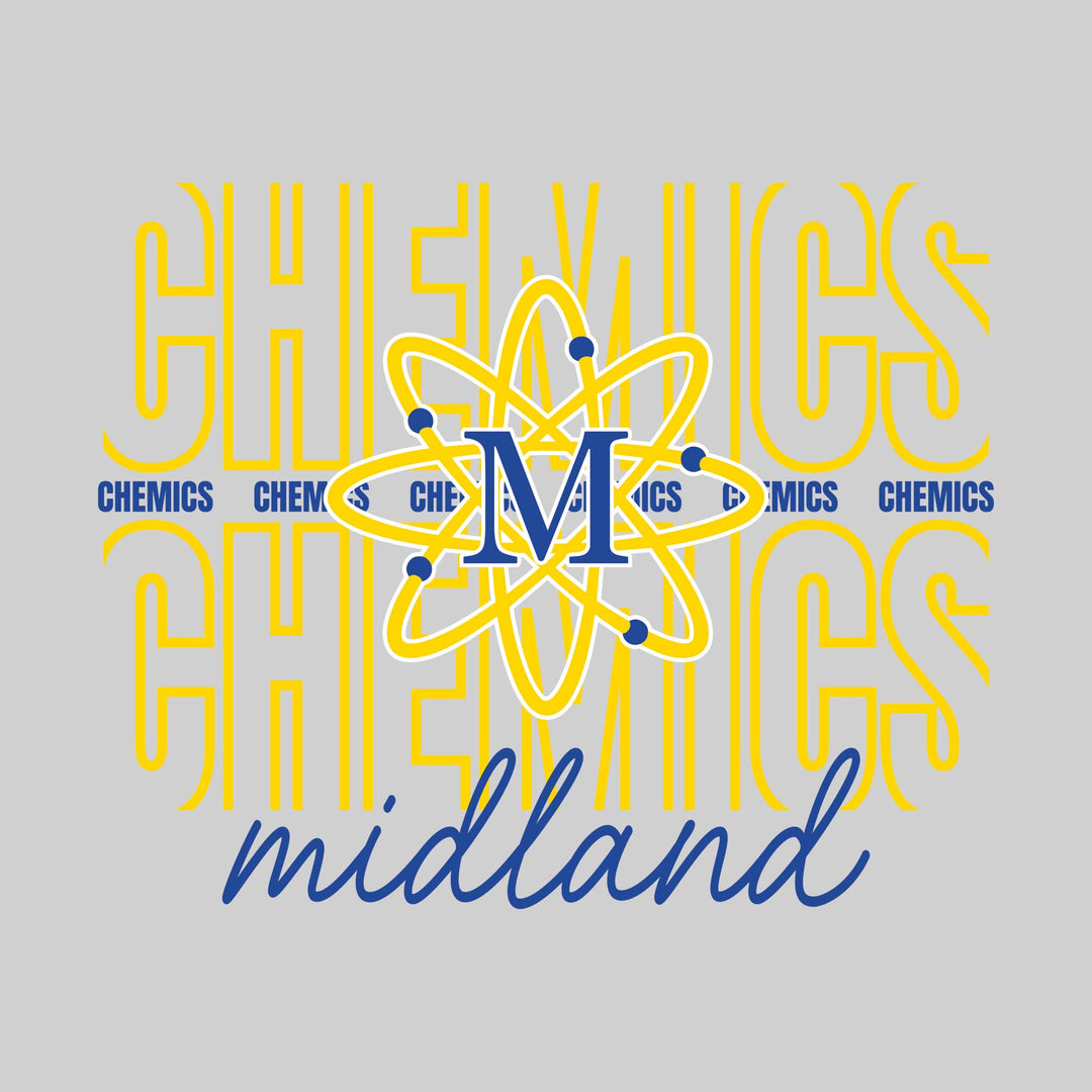 Midland Chemics - Spirit Wear - Outlined Chemics with Cursive