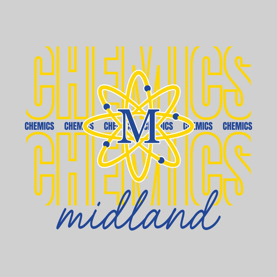 Midland Chemics - Spirit Wear - Outlined Chemics with Cursive