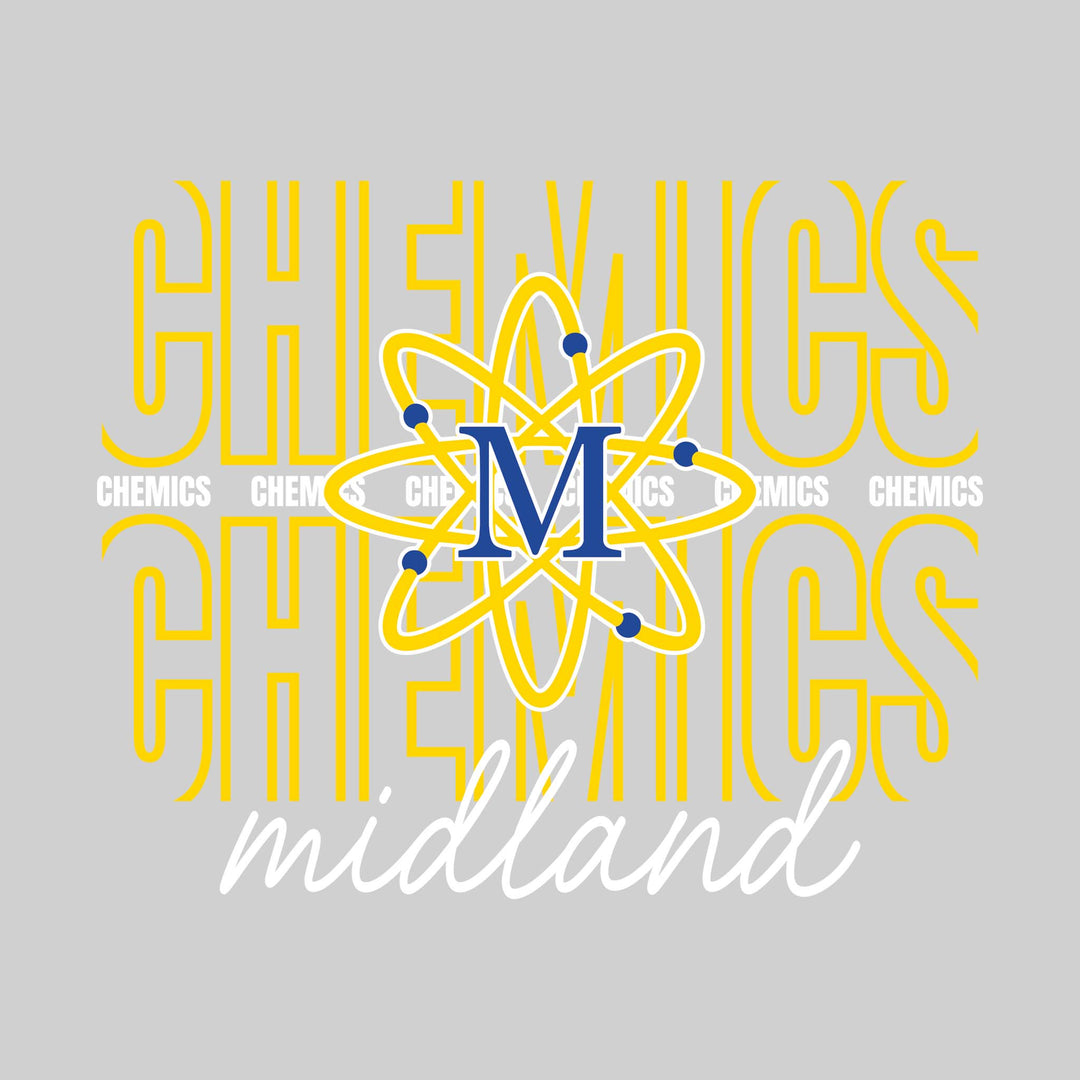 Midland Chemics - Spirit Wear - Outlined Chemics with Cursive