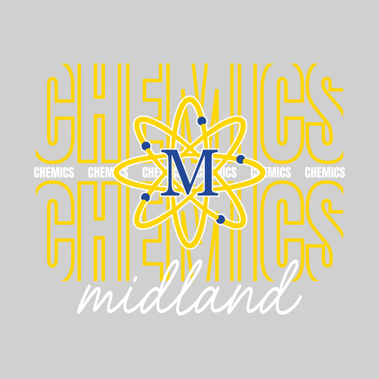Midland Chemics - Spirit Wear - Outlined Chemics with Cursive