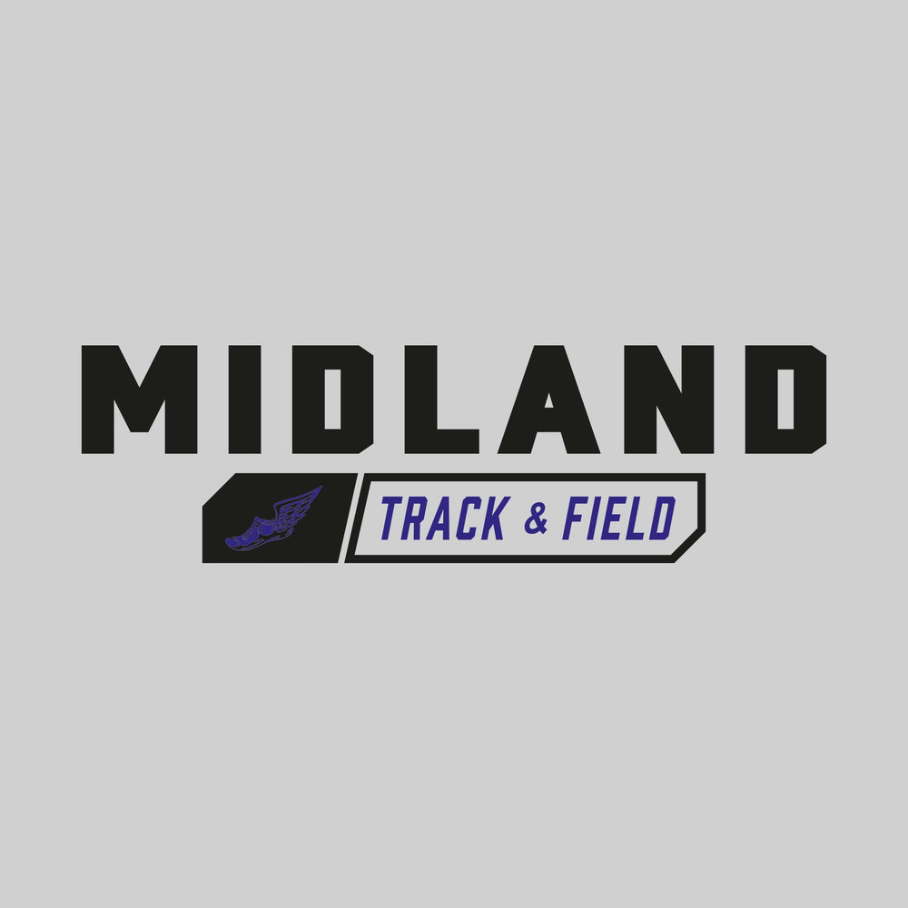 Midland Chemics - Track & Field - School Name with Track & Field and Winged Shoe