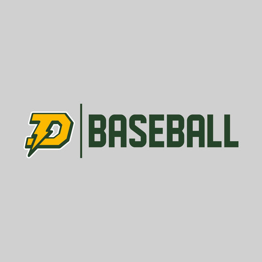 Midland Dow Chargers - Baseball - Mascot with Divider &amp; Baseball Text