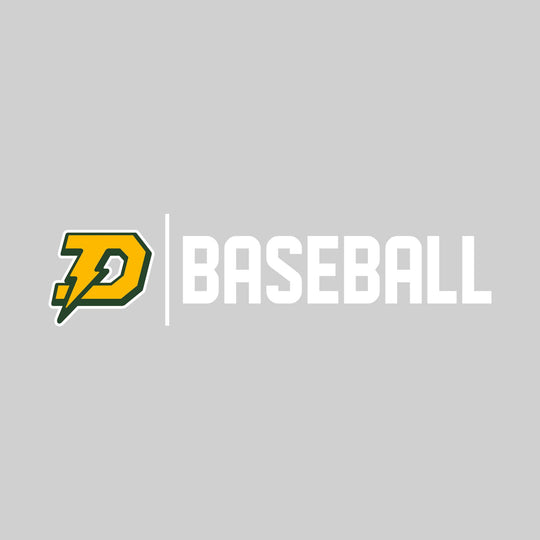 Midland Dow Chargers - Baseball - Mascot with Divider &amp; Baseball Text