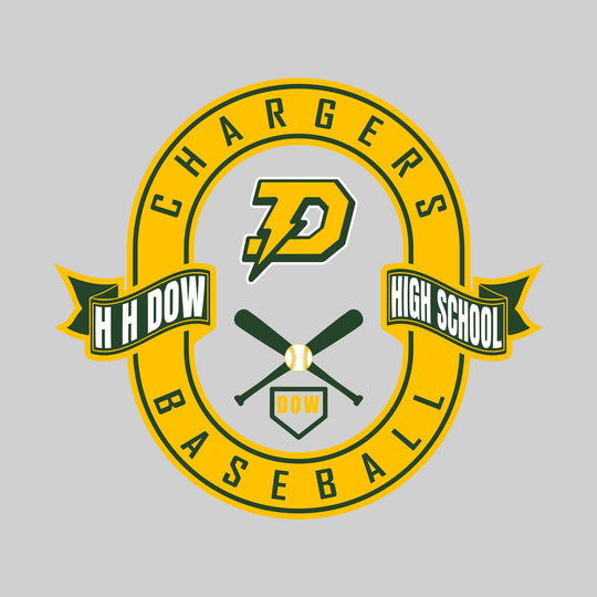 Midland Dow Chargers - Baseball - Oval with Banners