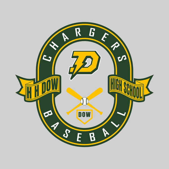 Midland Dow Chargers - Baseball - Oval with Banners