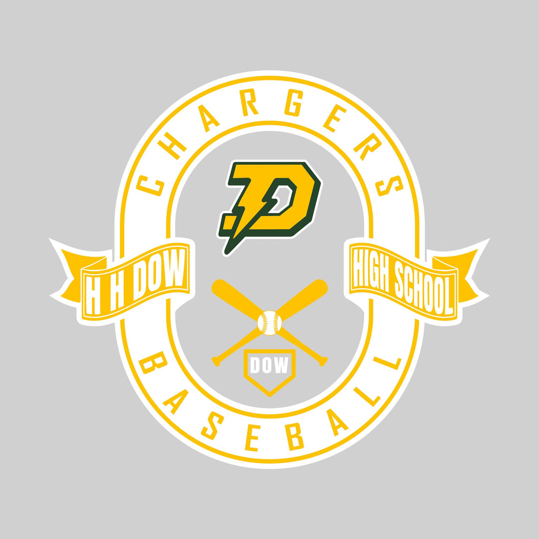 Midland Dow Chargers - Baseball - Oval with Banners