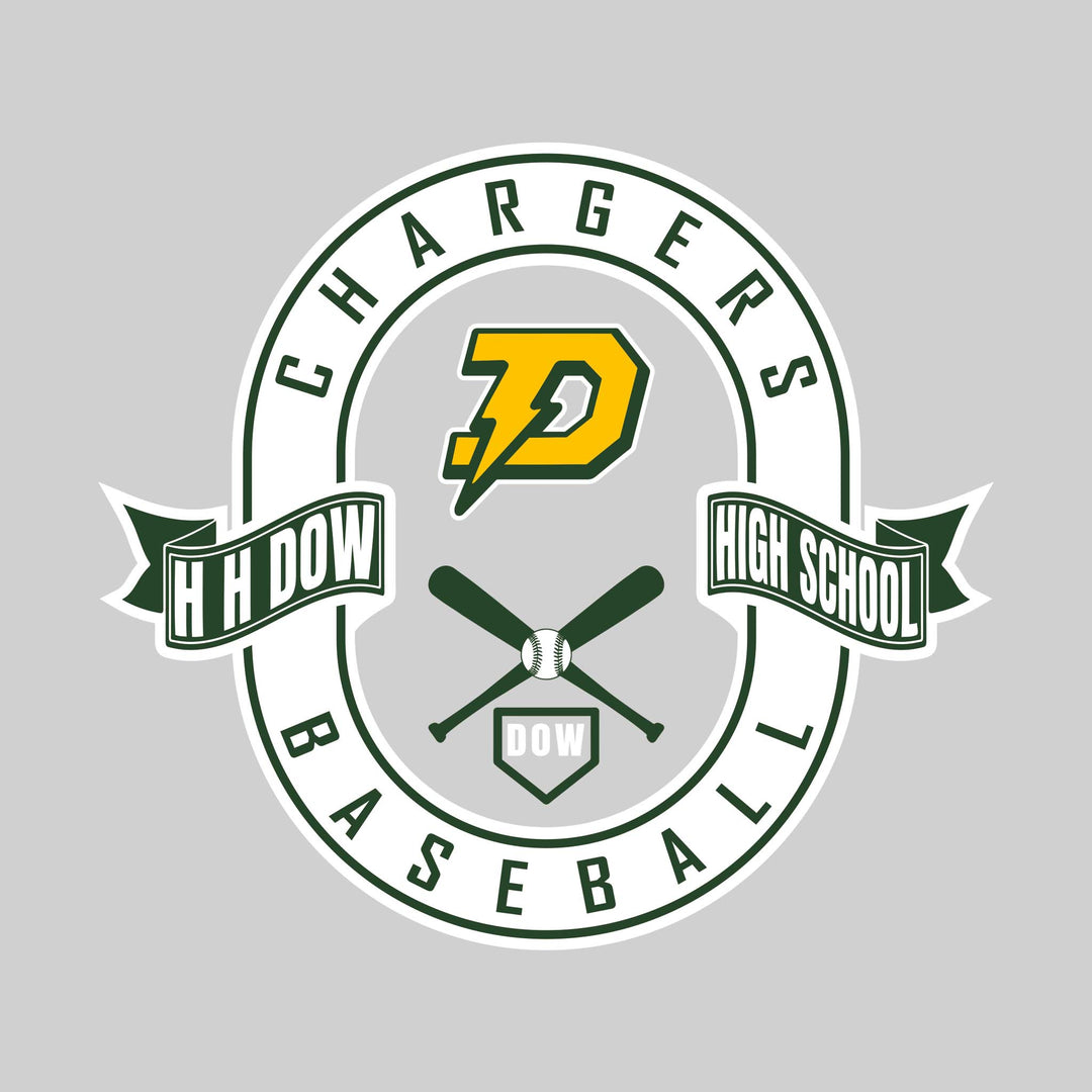 Midland Dow Chargers - Baseball - Oval with Banners