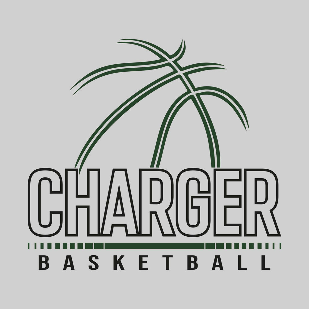 Midland Dow Chargers - Basketball - Basketball Grooves with Team Name