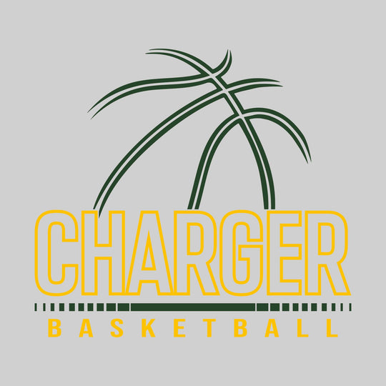 Midland Dow Chargers - Basketball - Basketball Grooves with Team Name