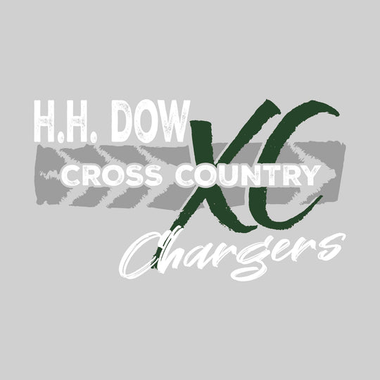Midland Dow Chargers - Cross Country - Brush Stroke Arrow with XC