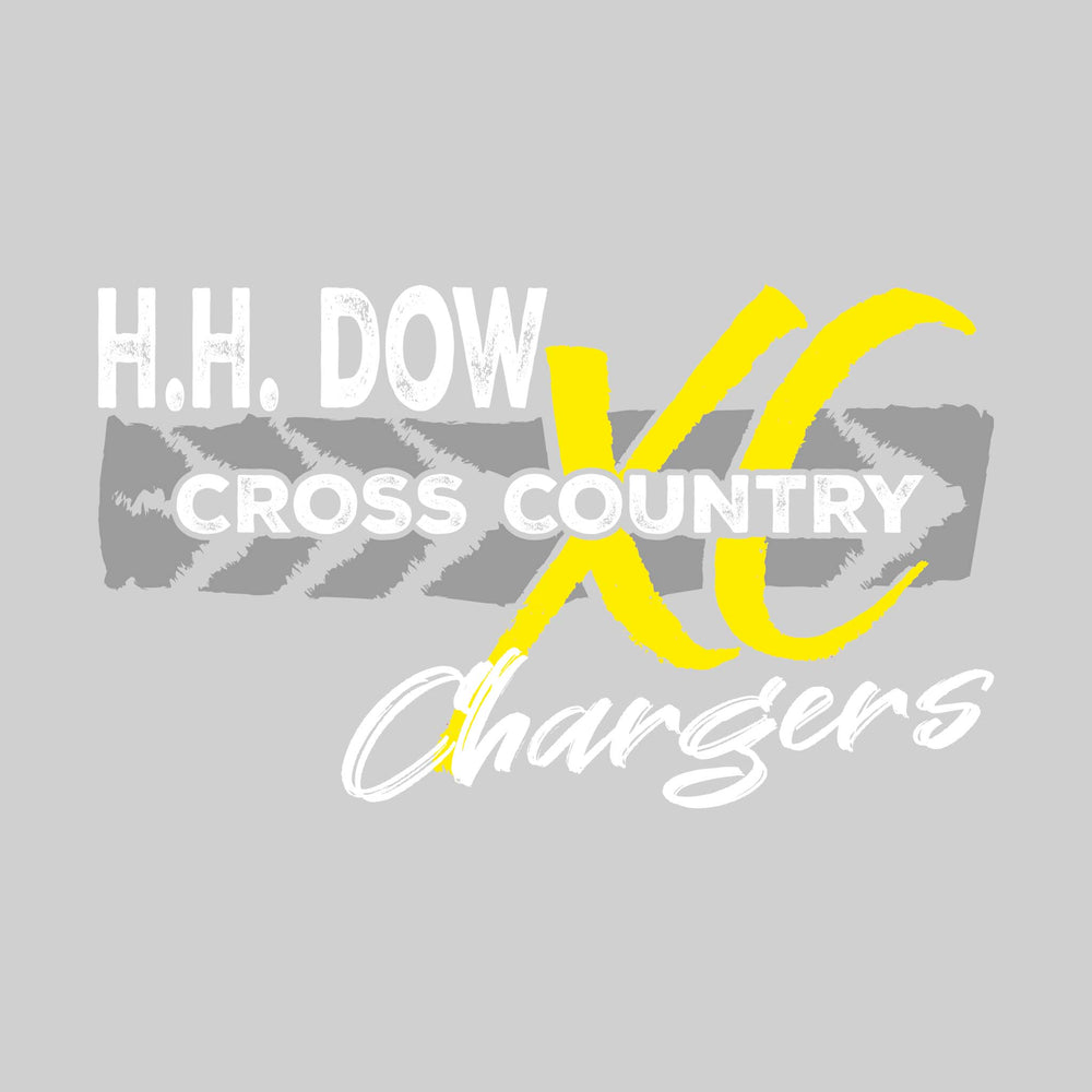 Midland Dow Chargers - Cross Country - Brush Stroke Arrow with XC