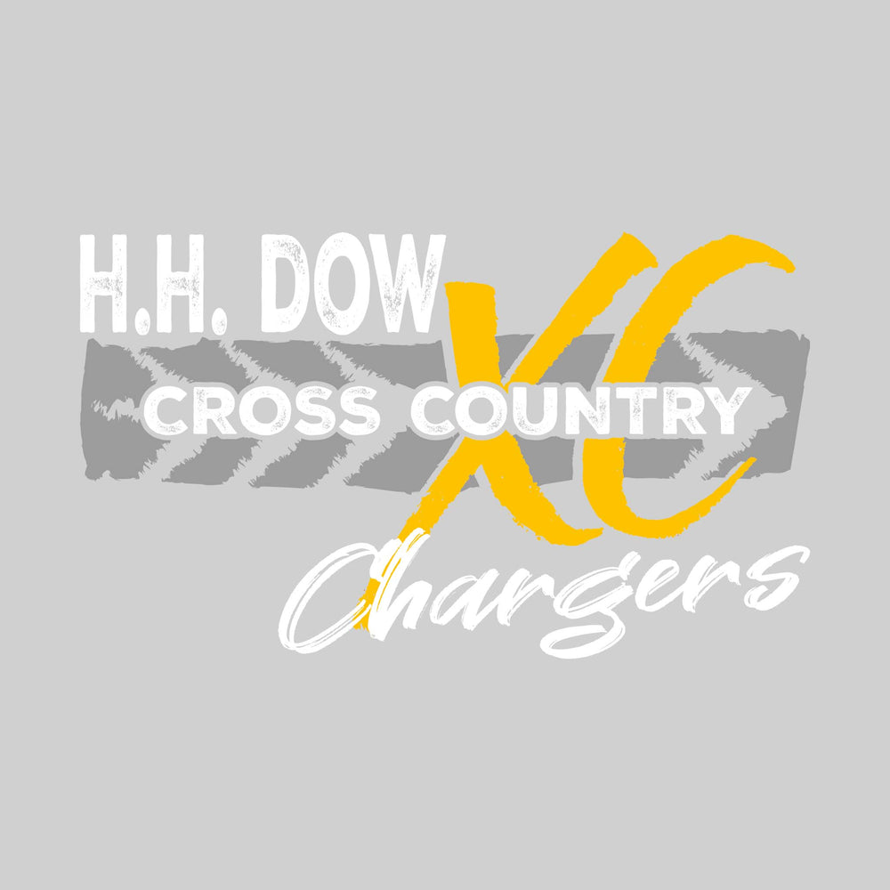 Midland Dow Chargers - Cross Country - Brush Stroke Arrow with XC