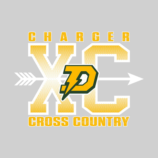 Midland Dow Chargers - Cross Country - XC with Arrow and Mascot