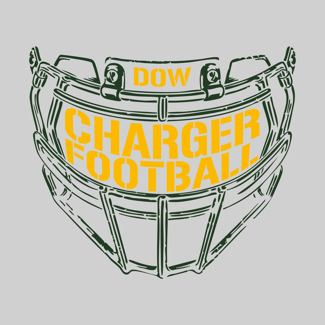 Midland Dow Chargers - Football - Facemask with Text