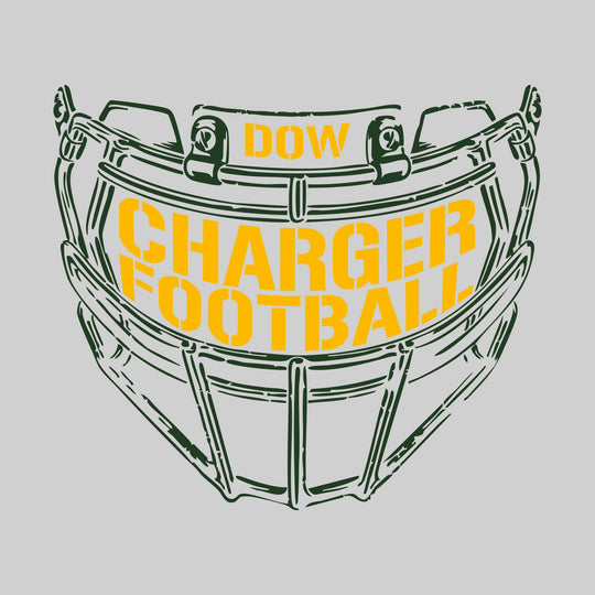 Midland Dow Chargers - Football - Facemask with Text