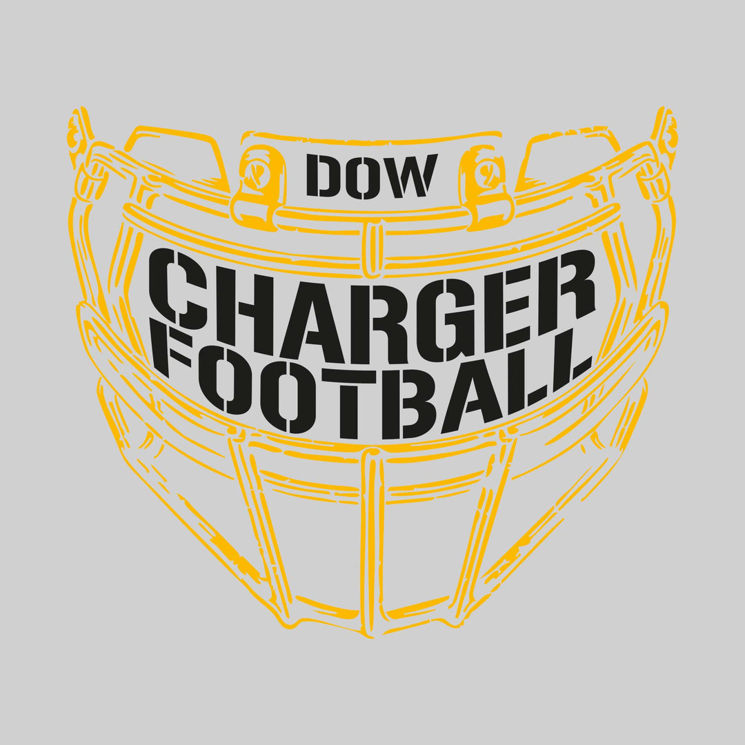 Midland Dow Chargers - Football - Facemask with Text
