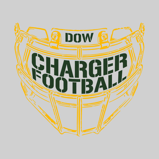 Midland Dow Chargers - Football - Facemask with Text
