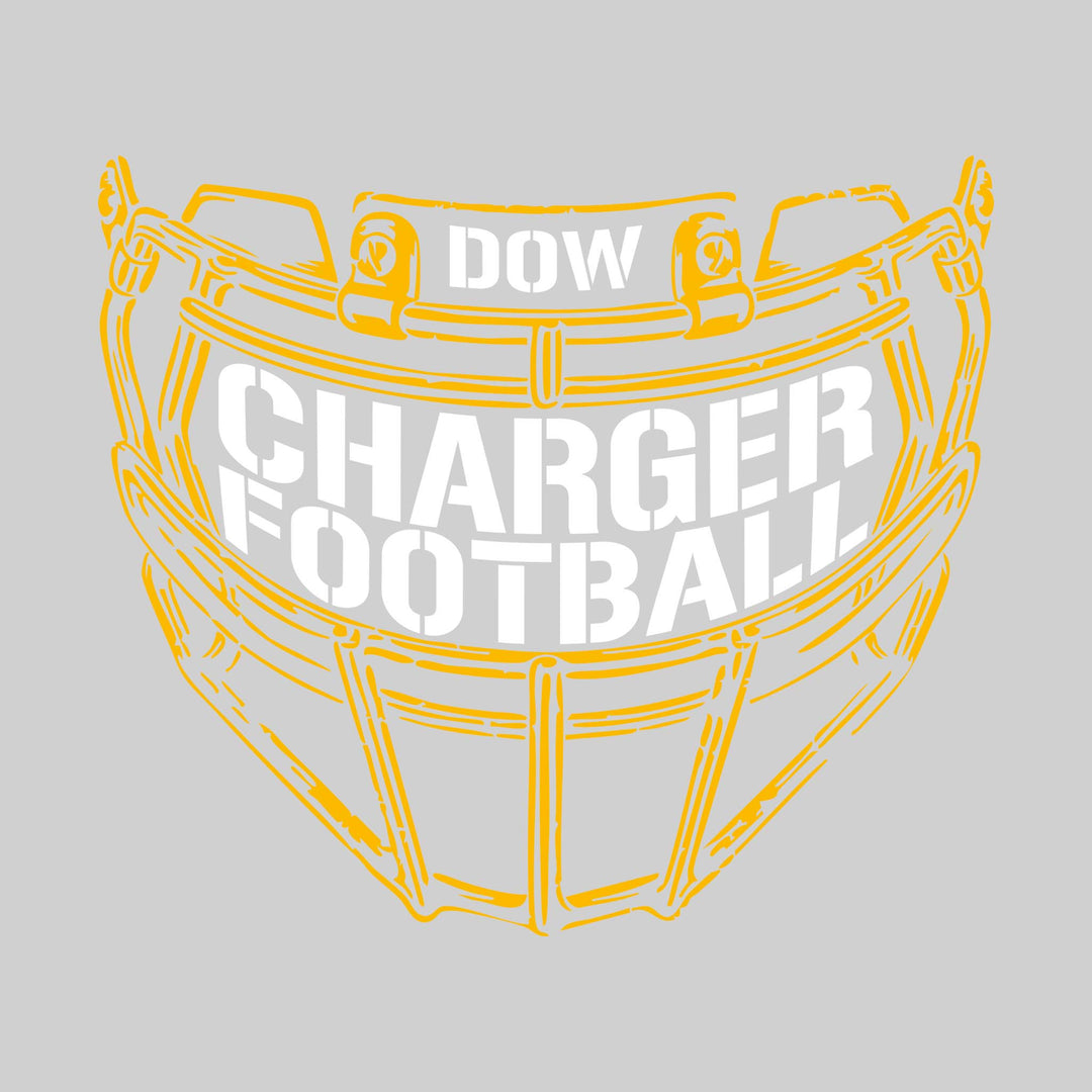Midland Dow Chargers - Football - Facemask with Text
