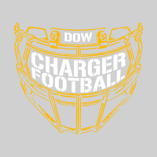 Midland Dow Chargers - Football - Facemask with Text