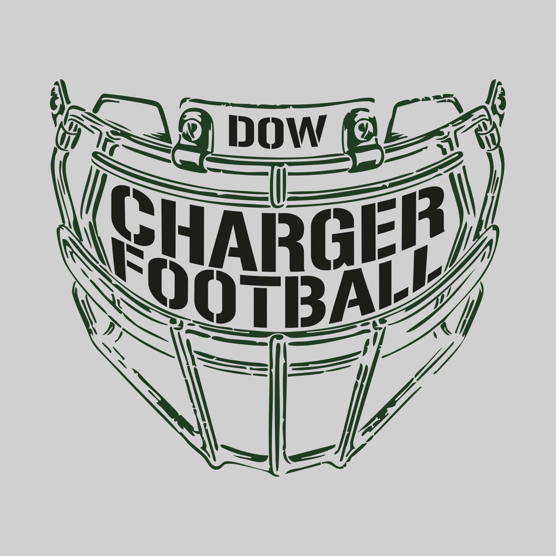 Midland Dow Chargers - Football - Facemask with Text