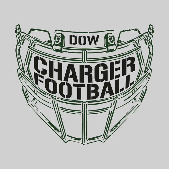 Midland Dow Chargers - Football - Facemask with Text