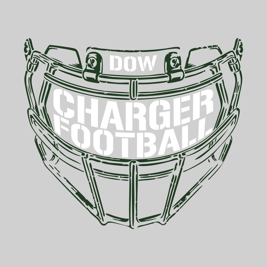 Midland Dow Chargers - Football - Facemask with Text