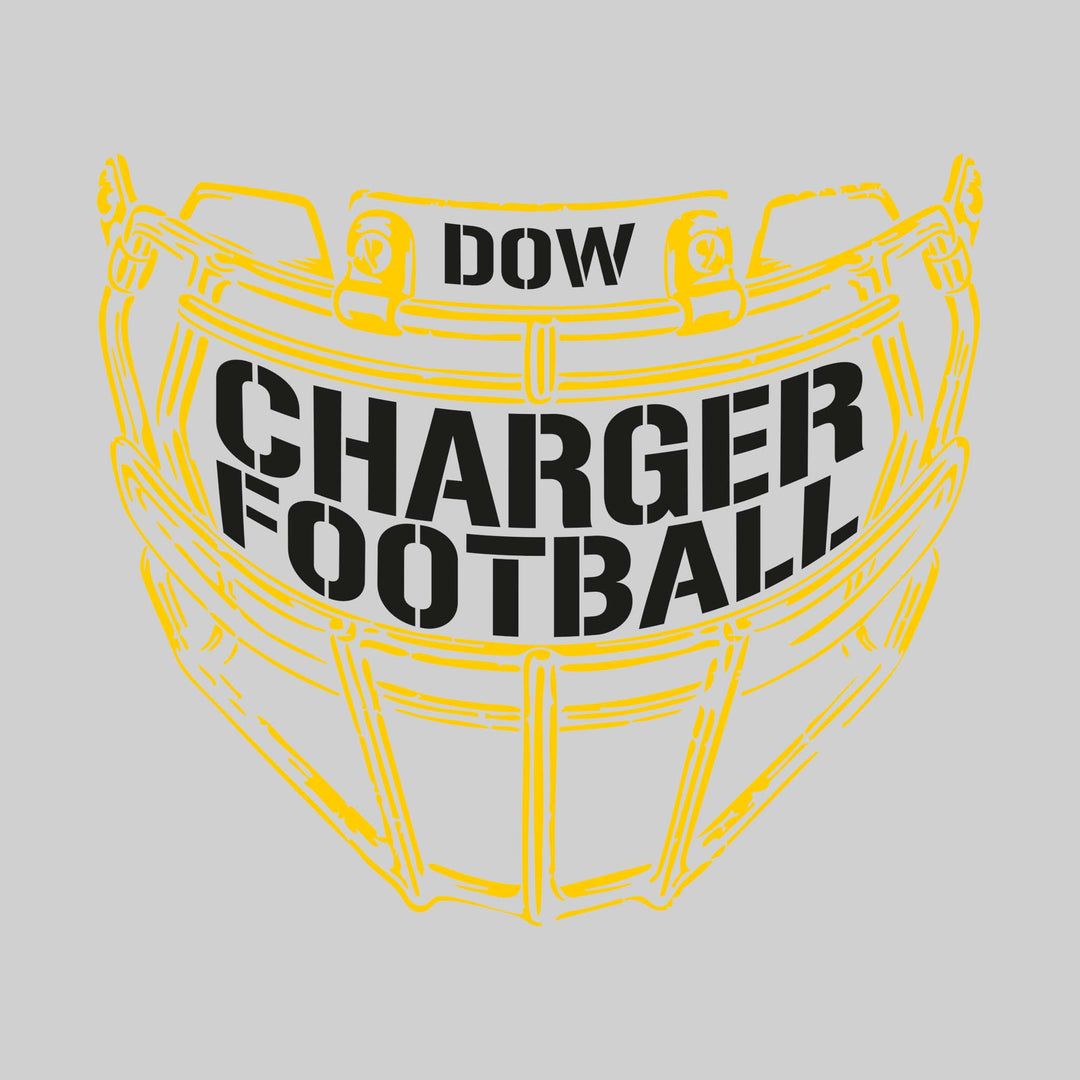 Midland Dow Chargers - Football - Facemask with Text