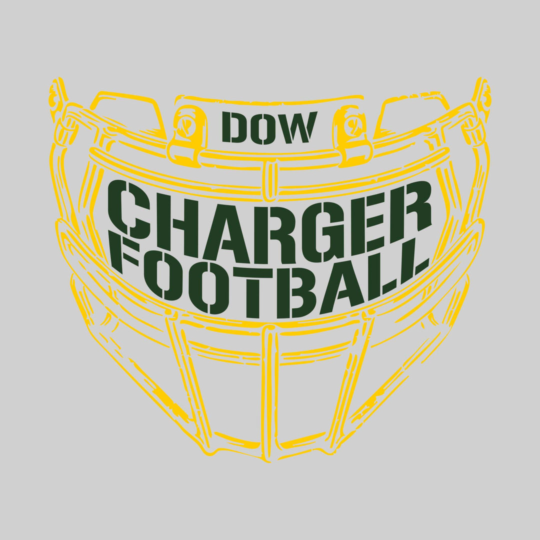 Midland Dow Chargers - Football - Facemask with Text