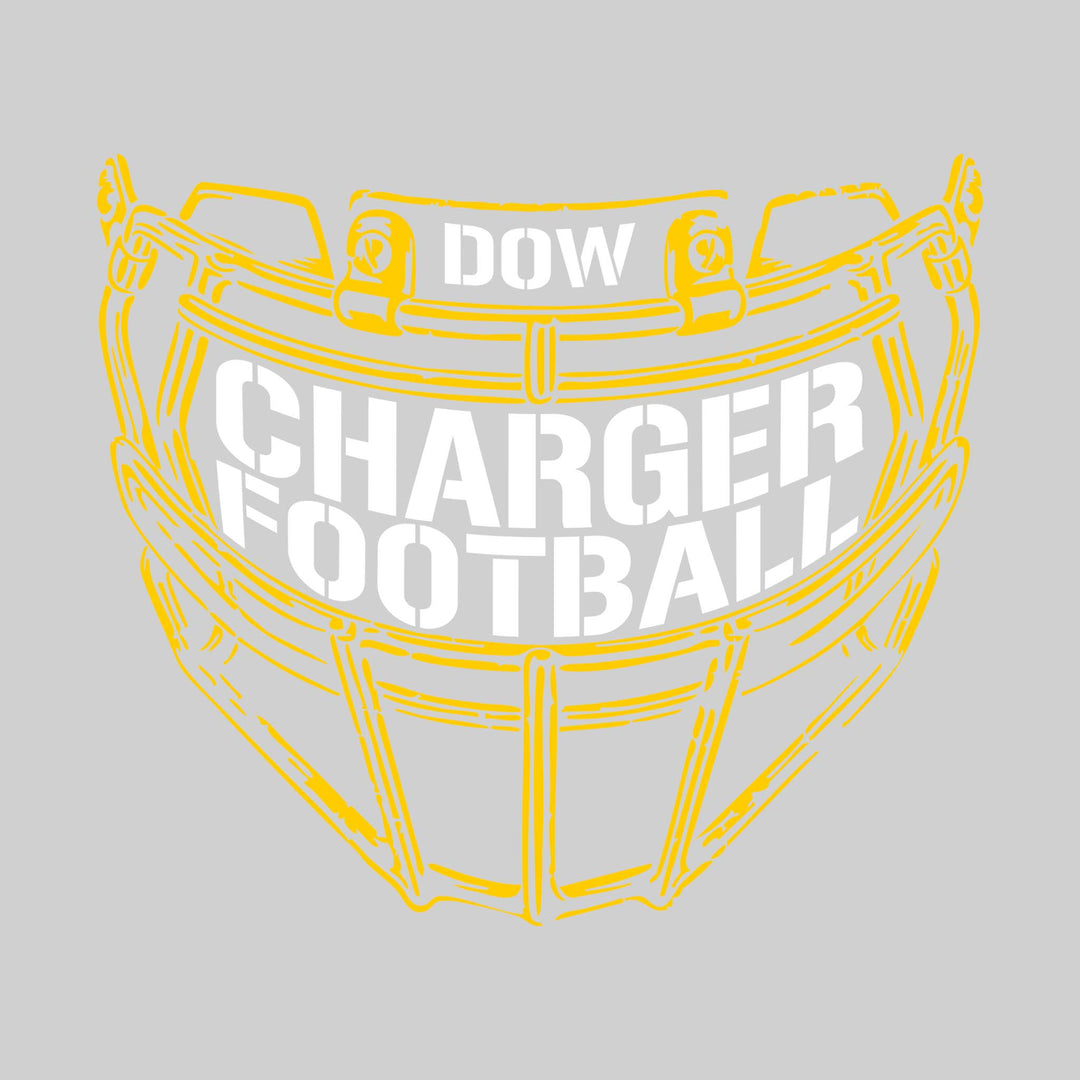 Midland Dow Chargers - Football - Facemask with Text