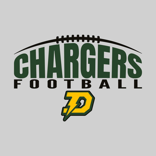 Midland Dow Chargers - Football - Football Laces Over Chargers