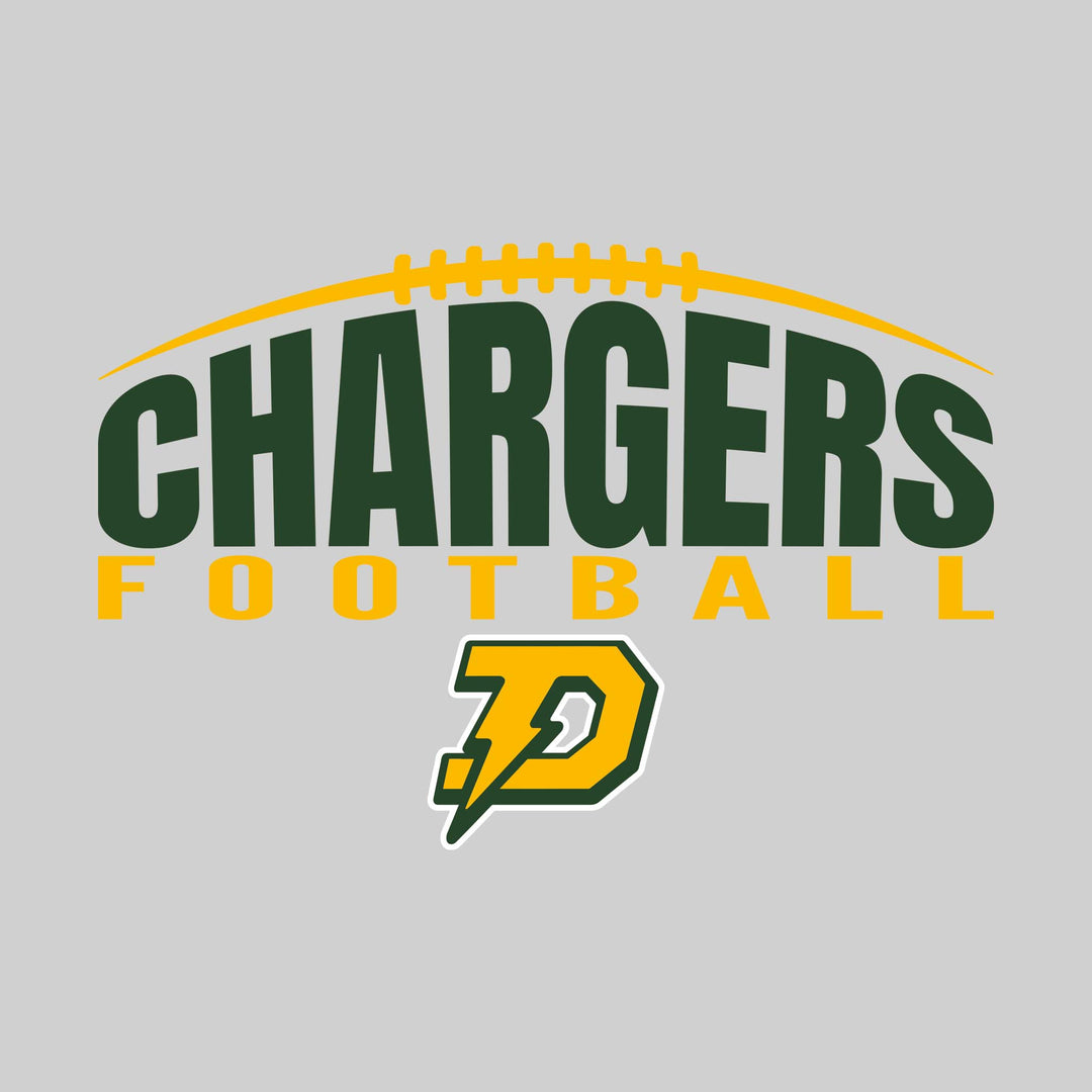 Midland Dow Chargers - Football - Football Laces Over Chargers