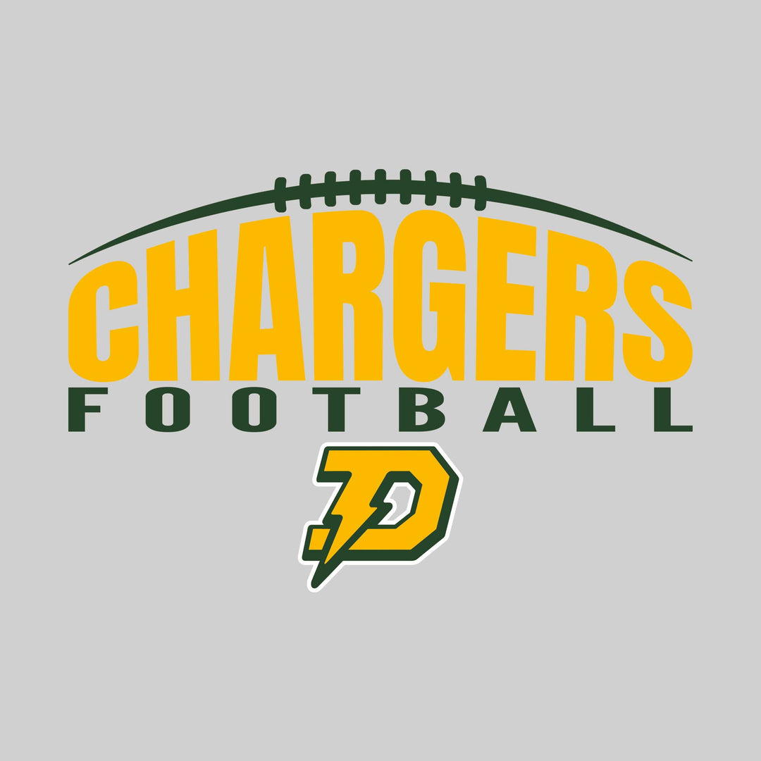 Midland Dow Chargers - Football - Football Laces Over Chargers
