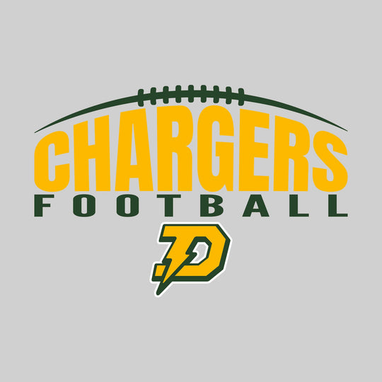 Midland Dow Chargers - Football - Football Laces Over Chargers