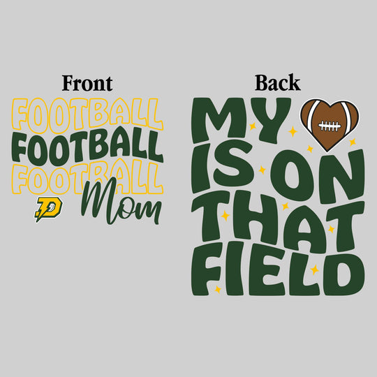 Midland Dow Chargers - Football - Football Mom - My Heart is on That Field