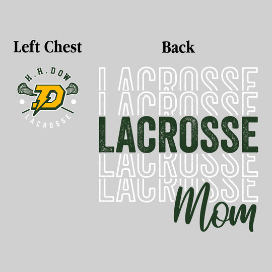 Midland Dow Chargers - Lacrosse - Lacrosse Mom - Lacrosse Repeated with Left Chest