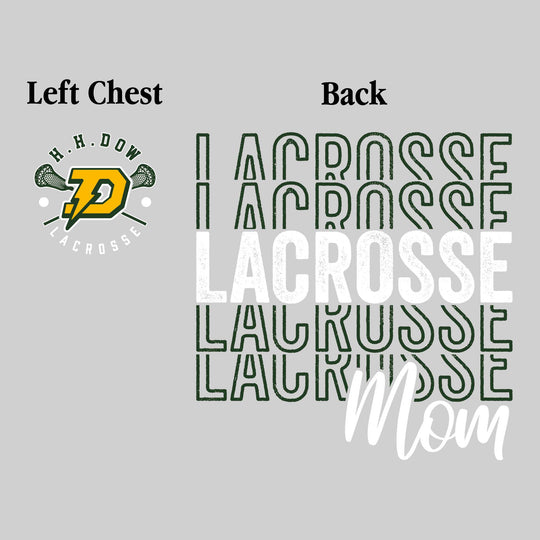 Midland Dow Chargers - Lacrosse - Lacrosse Mom - Lacrosse Repeated with Left Chest