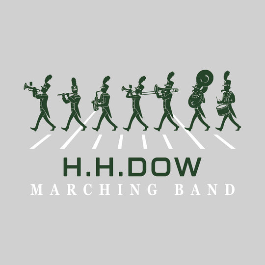 Midland Dow Chargers - Marching Band - Marching Band Silhouettes with Yard Lines