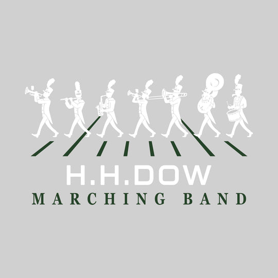 Midland Dow Chargers - Marching Band - Marching Band Silhouettes with Yard Lines