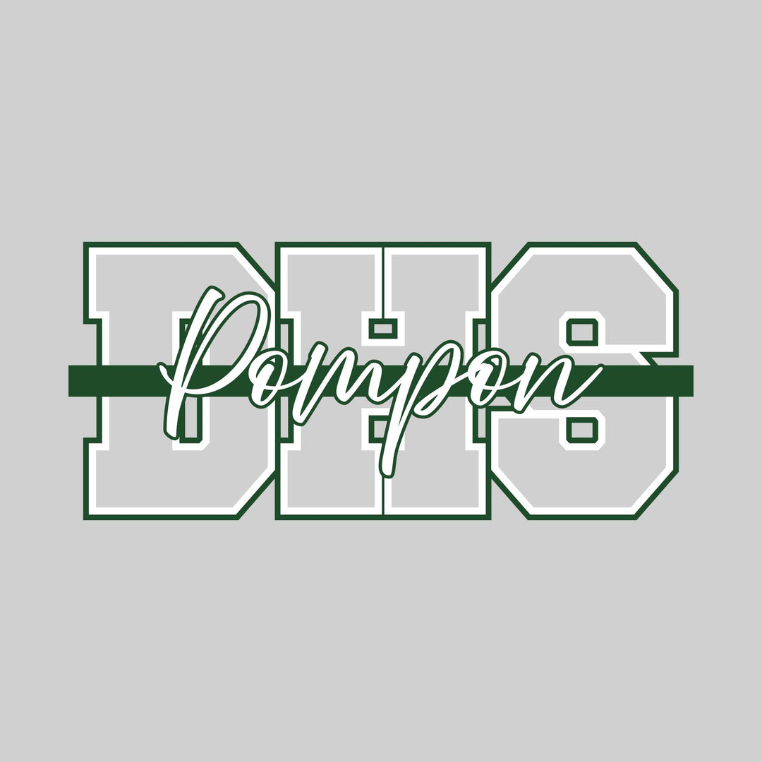 Midland Dow Chargers - Poms - DHS with Cursive Pompon