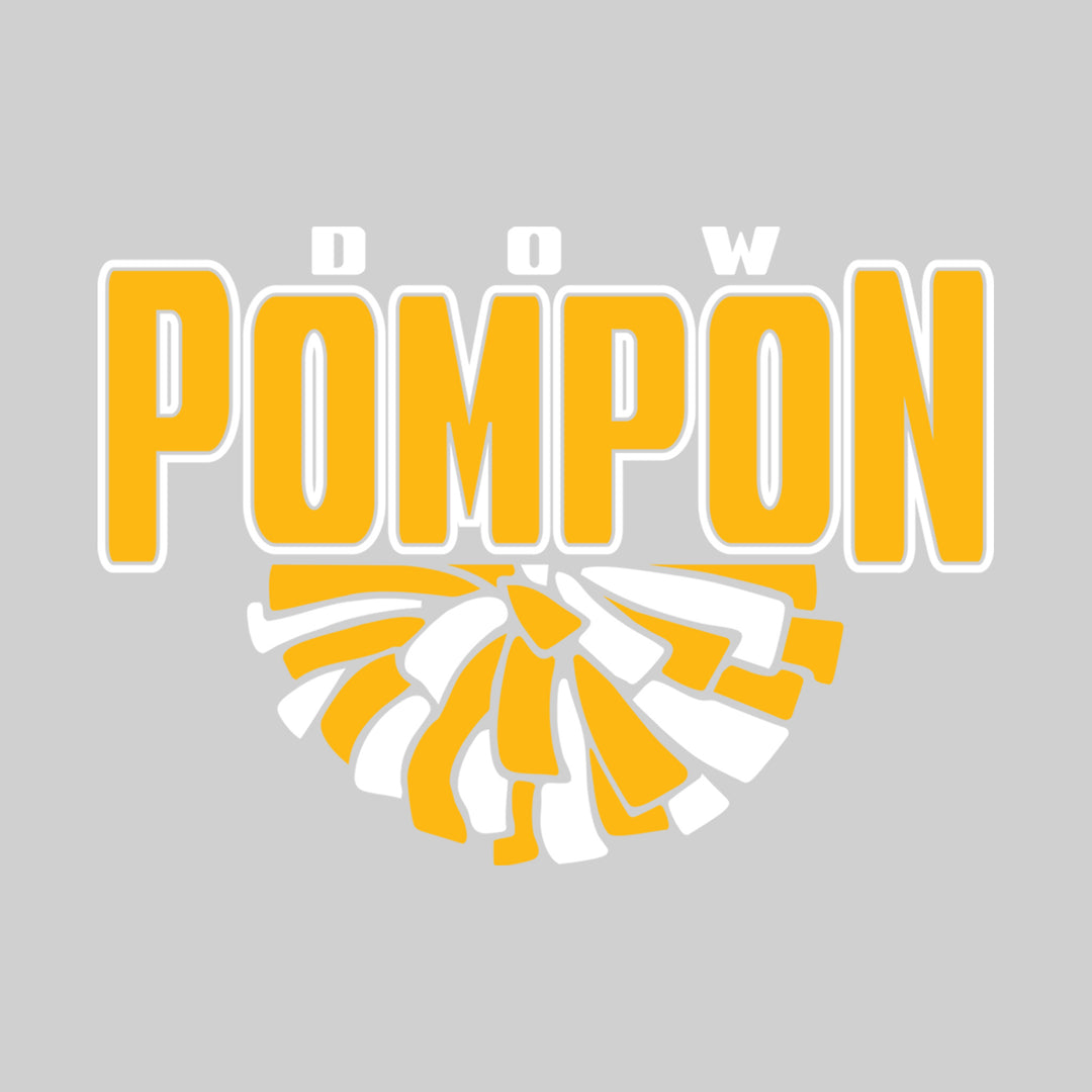 Midland Dow Chargers - Poms - Dow Pompon with Half Pom