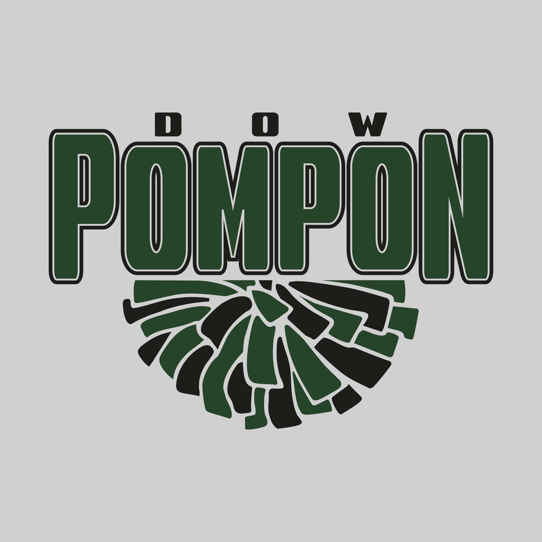 Midland Dow Chargers - Poms - Dow Pompon with Half Pom