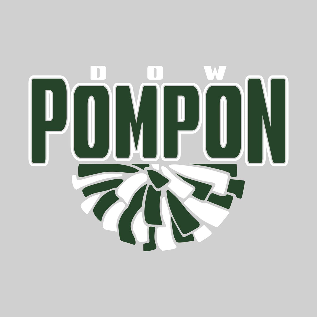 Midland Dow Chargers - Poms - Dow Pompon with Half Pom