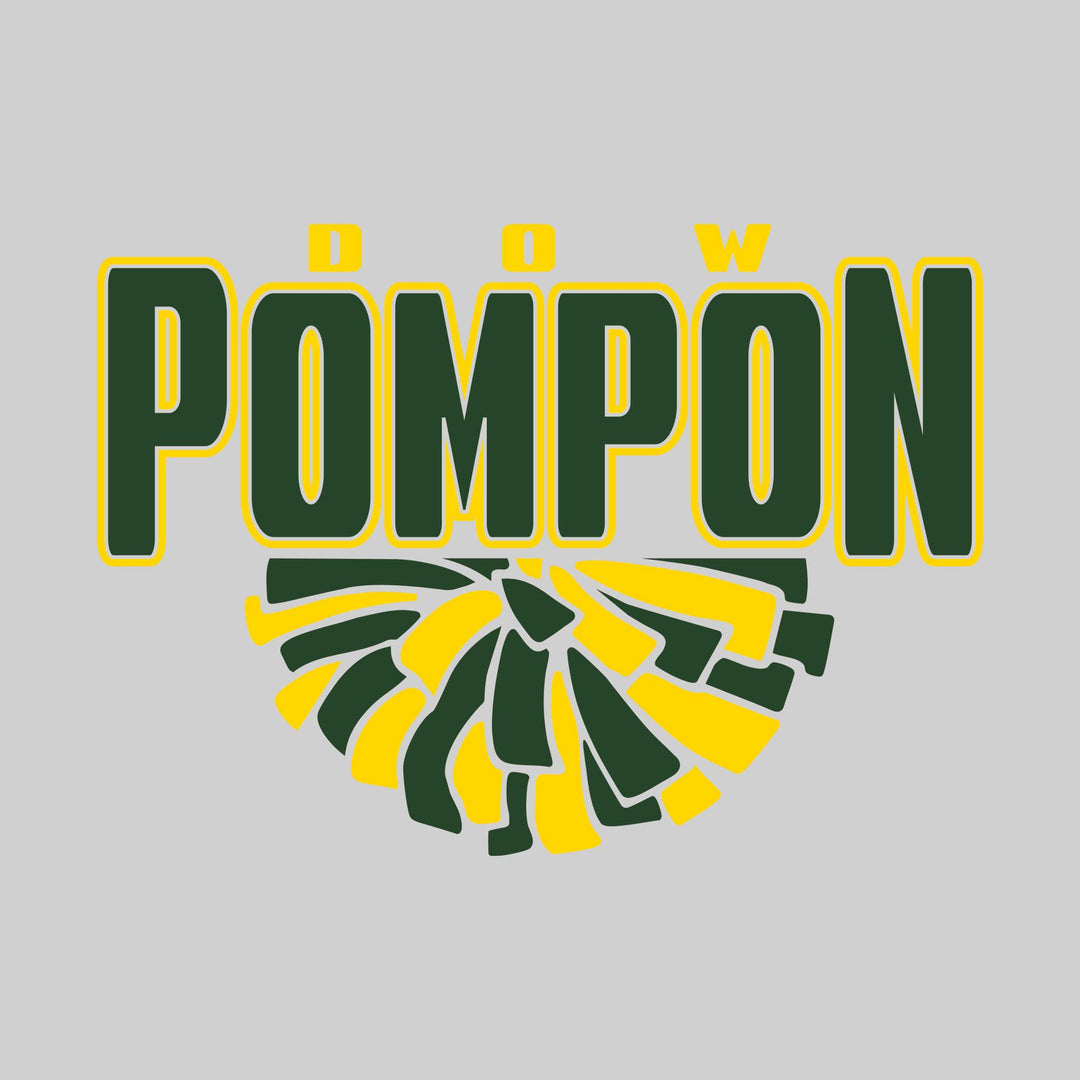 Midland Dow Chargers - Poms - Dow Pompon with Half Pom